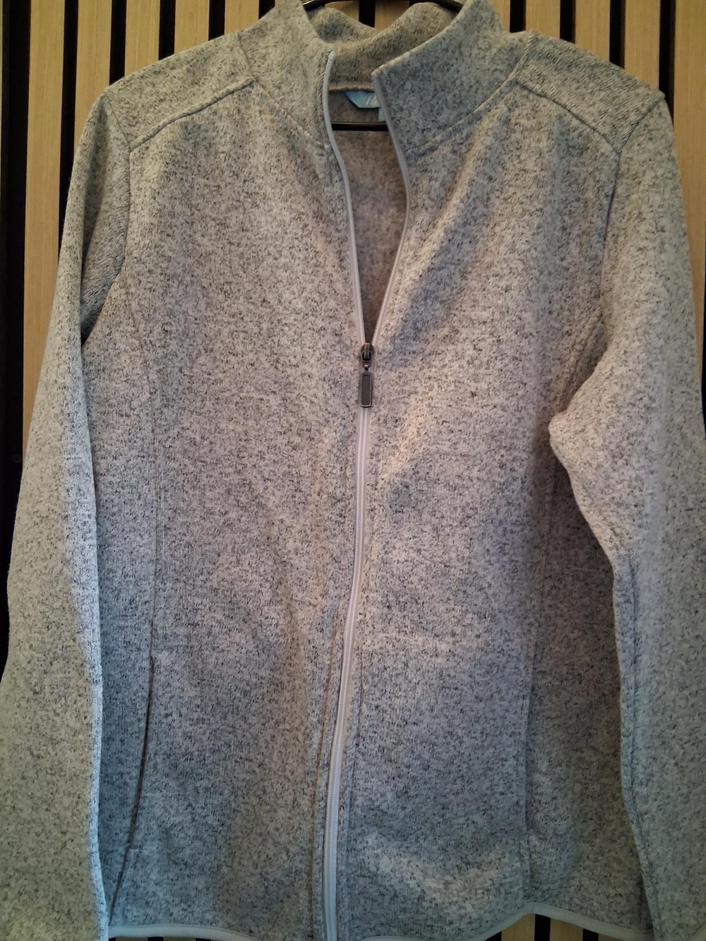 Light Gray Full-Zip Women's Fleece Jacket